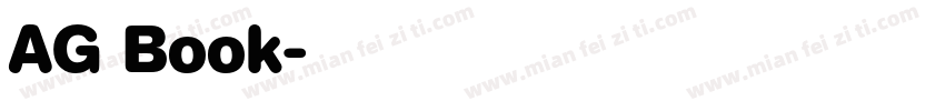 AG Book字体转换